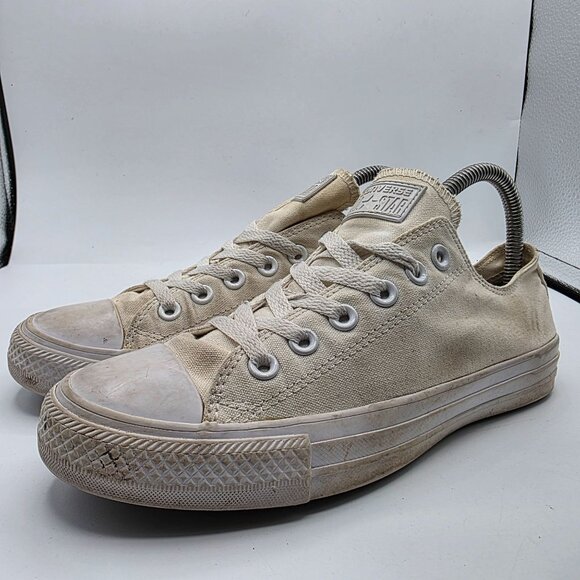 Converse All Star Womens Size 8 White Low Top Casual Sneakers Shoes Walking - Picture 4 of 13